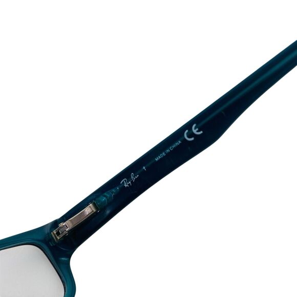 Ray-ban 5246 Eyeglasses Frame Small Black & Blue Color Rectangular Acetate - Picture 8 of 11